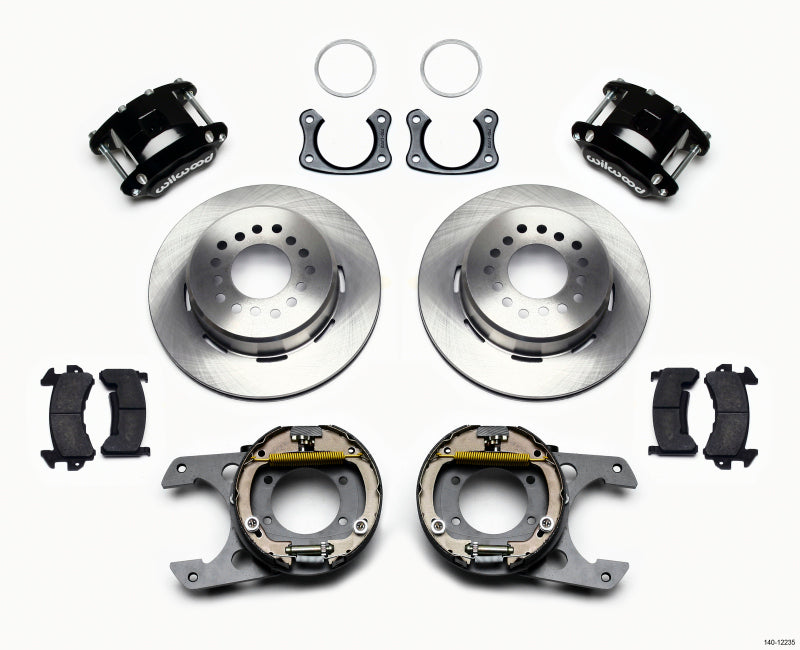 Wilwood D154 P/S Park Brake Kit New Big Ford 2.50in Off Front Mount Big Brake Kits Wilwood