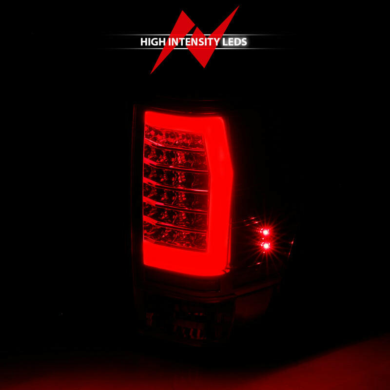 ANZO 04-15 Nissan Titan Full LED Taillights Chrome Housing Red/Clear Lens Tail Lights ANZO