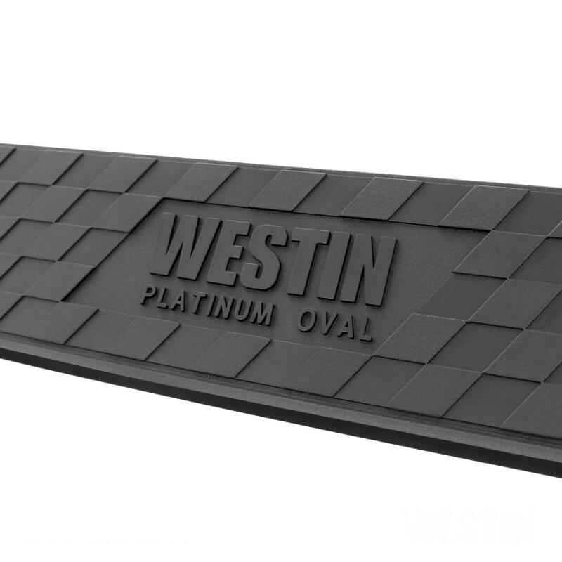 Westin 19-20 Dodge Ram 1500 Crew Cab Platinum 4 Oval Nerf Step Bars - Black Nerf Bars Westin