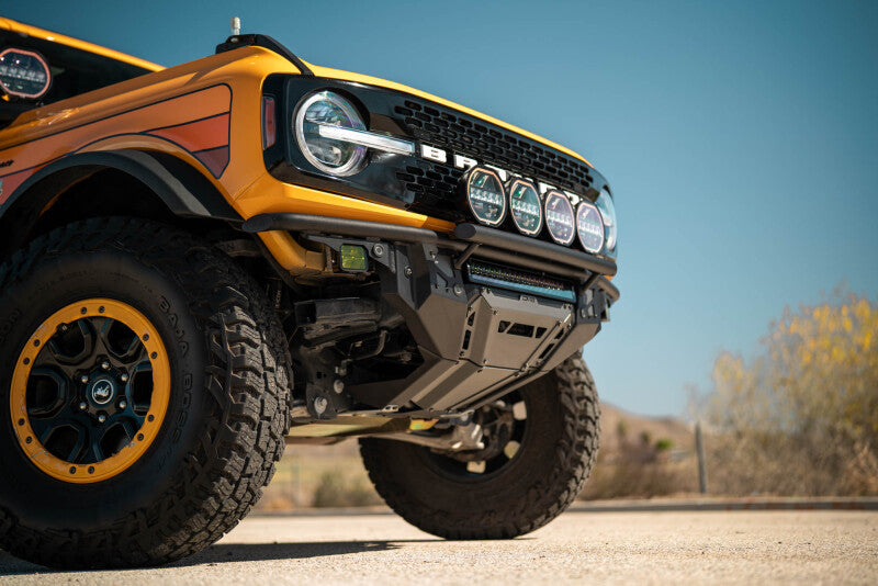 DV8 Offroad 21-25 Ford Bronco Tube Serries Front Bumper - Black Powdercoat Bumpers - Steel DV8 Offroad