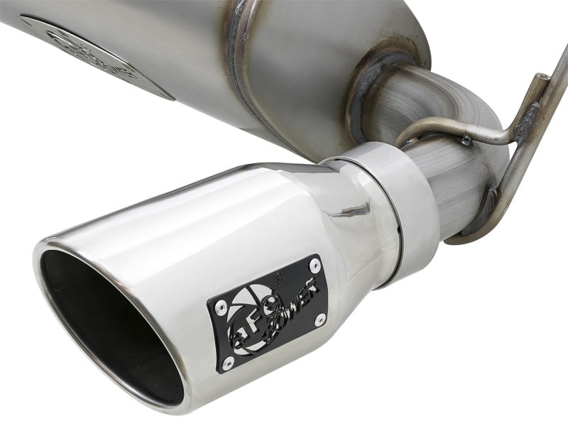aFe Rebel Series 2.5in 409 SS Cat-Back Exhaust w/ Polished Tips 07+ Jeep Wrangler (JK) V6 3.6L/3.8L Catback aFe