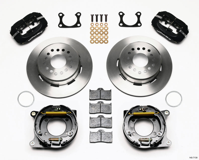 Wilwood Forged Dynalite P/S Park Brake Kit Big Ford 2.36in Offset Big Brake Kits Wilwood