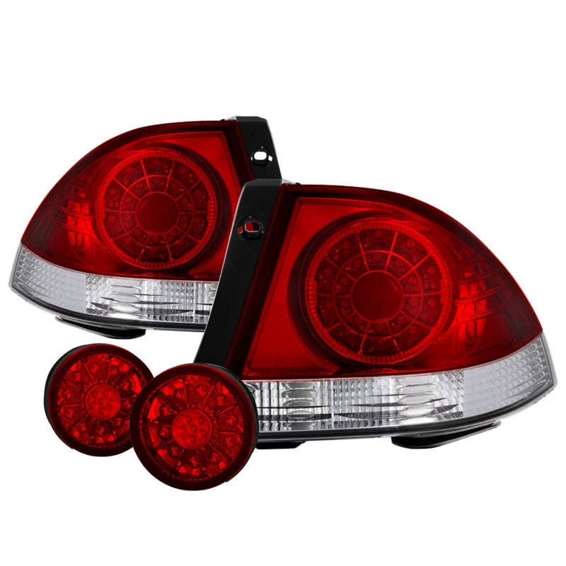 Spyder 01-03 Lexus IS300 LED Tail Lights - Red Clear ALT-YD-LIS300-LED-SET-RC Tail Lights SPYDER