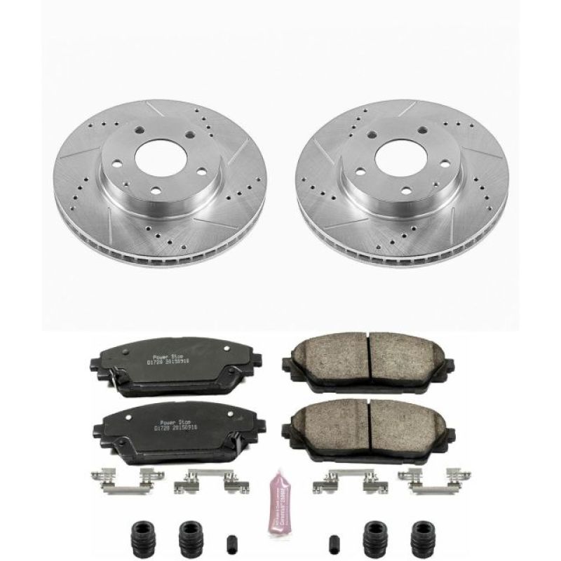 Power Stop 14-16 Mazda 3 Front Z23 Evolution Sport Brake Kit Brake Kits - Performance D&S PowerStop