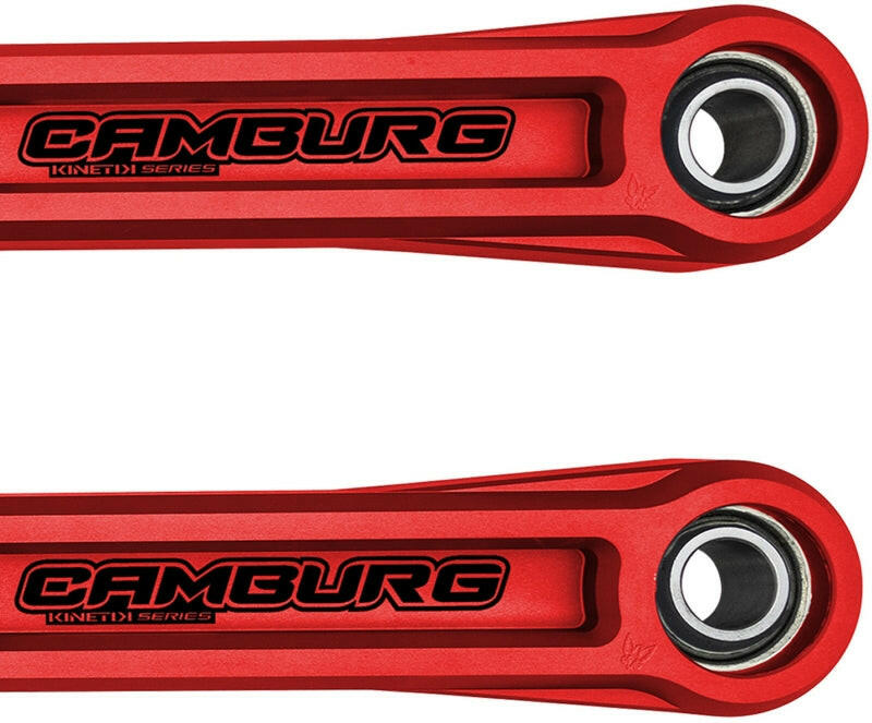 Camburg Ford Bronco 21-23 KINETIK Series Rear Billet Lower Trailing Arm Kit (Red) Suspension Arms & Components Camburg