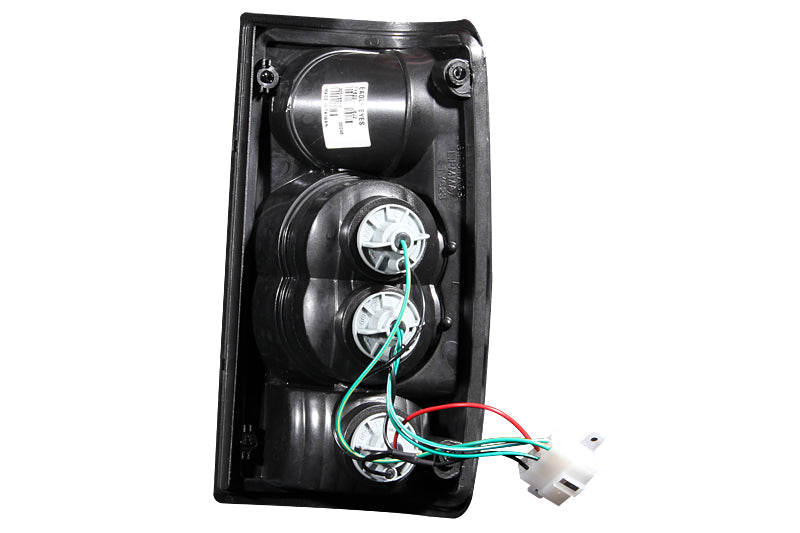 ANZO 1989-1995 Toyota Pickup Taillights Black Tail Lights ANZO