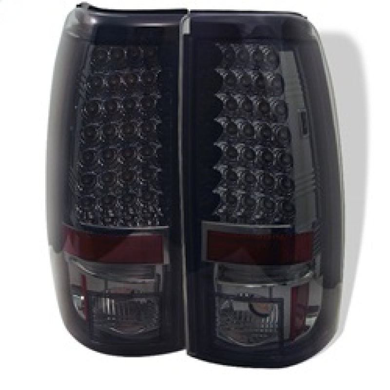 Spyder Chevy Silverado 1500 99-02 (Not Fit Stepside) LED Tail Lights Smke ALT-YD-CS99-LED-SM Tail Lights SPYDER