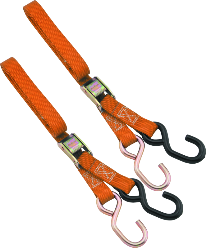 BikeMaster 1in Tiedown - Orange Cargo Tie-Downs BikeMaster