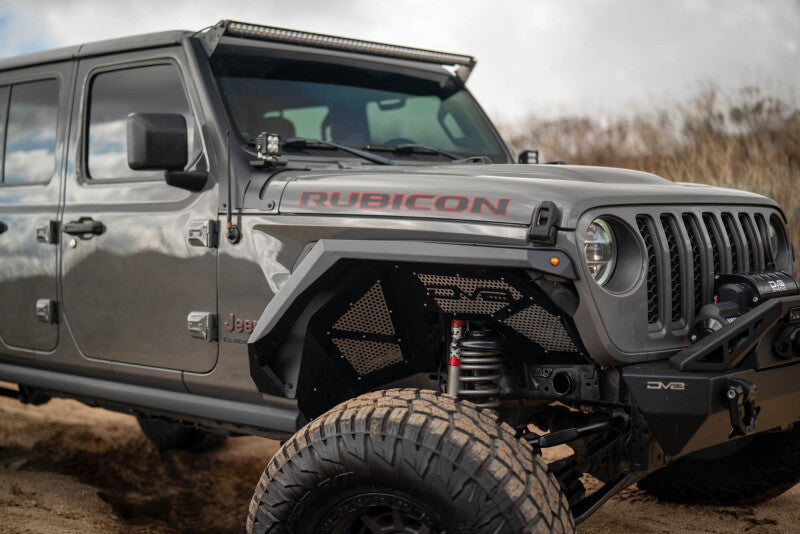 DV8 Offroad 20-25 Jeep Gladiator JT Armor Fender Flares Fenders DV8 Offroad