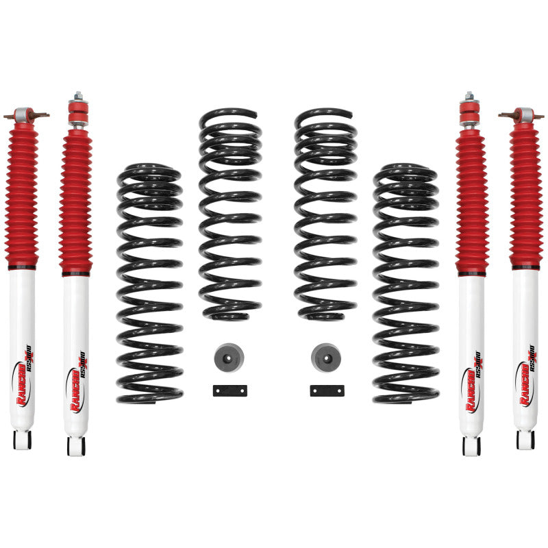 Rancho 07-17 Jeep Wrangler Front and Rear Suspension System - Master Part Number / One Box Lift Kits Rancho