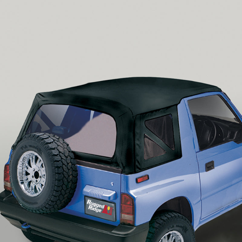 Rugged Ridge S-Top Black Denim Clear Windows 95-98 Sidekicks Soft Tops Rugged Ridge