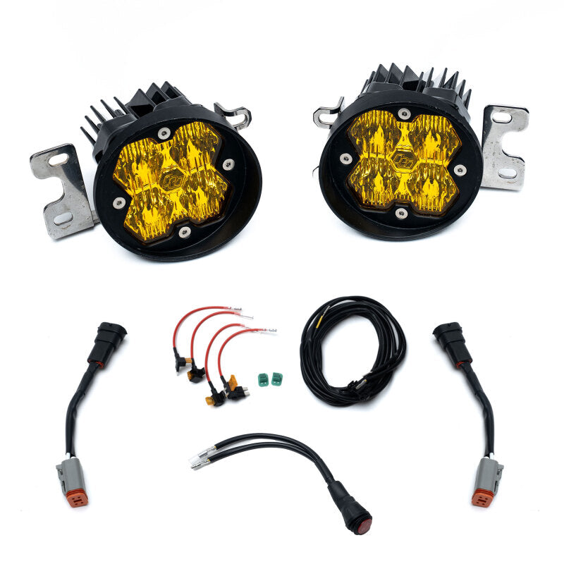 Baja Designs 12-23 Tacoma / 14-21 Tundra / 10-24 4Runner Squadron Sport 2.0 Fog Kit(WC) - Baja Amber Fog Lights Baja Designs