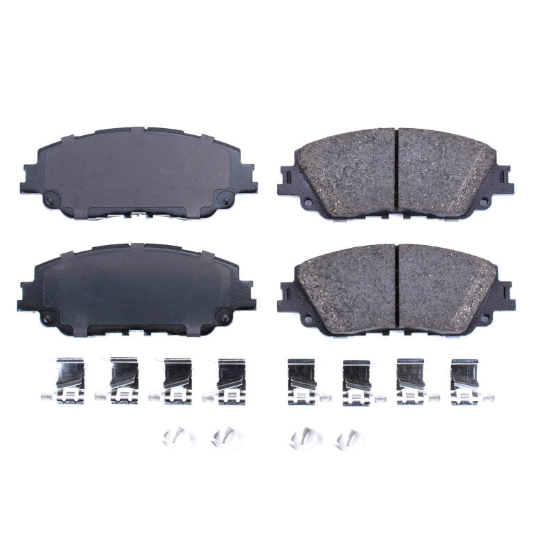 Power Stop 2019 Lexus ES300h Front Z17 Evolution Ceramic Brake Pads w/Hardware Brake Pads - OE PowerStop