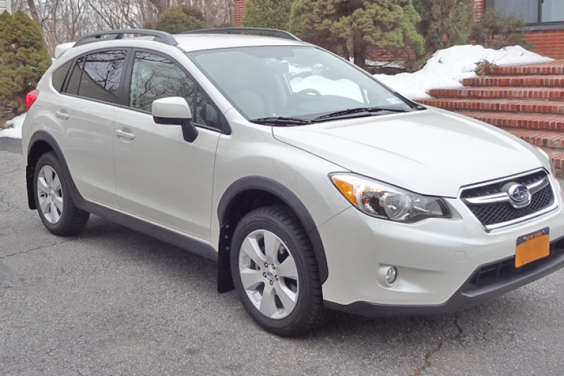 Rally Armor 13-17 Subaru Crosstrek XV Black UR Mud Flap w/Grey Logo Mud Flaps Rally Armor