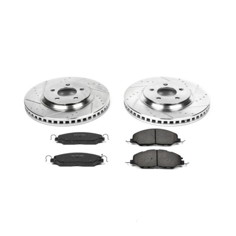Power Stop 11-14 Ford Mustang Front Z23 Evolution Sport Brake Kit Brake Kits - Performance D&S PowerStop