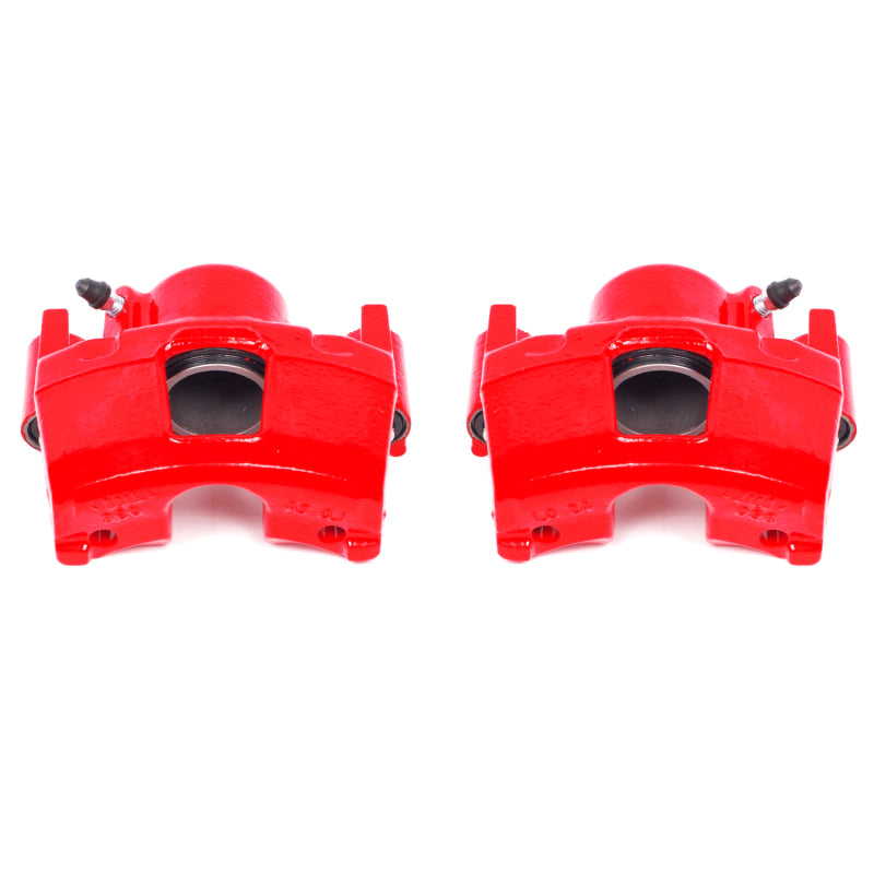 Power Stop 90-98 Buick Skylark Front Red Calipers w/o Brackets - Pair Brake Calipers - Perf PowerStop