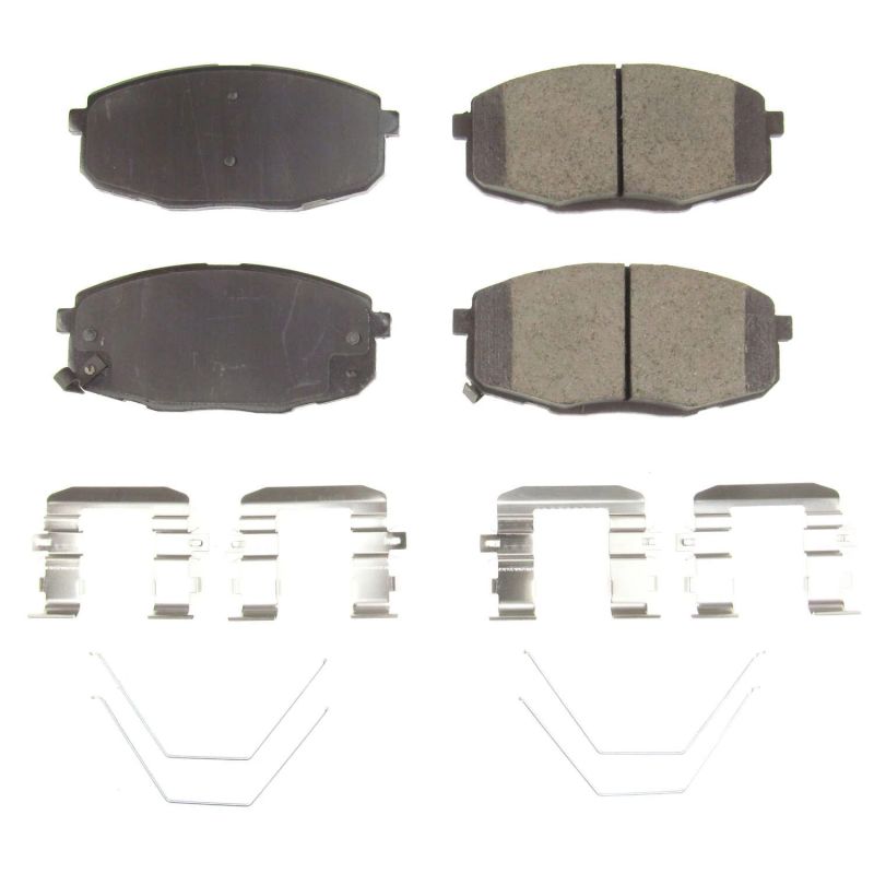 Power Stop 2018 Hyundai Elantra GT Front Z17 Evolution Ceramic Brake Pads w/Hardware Brake Pads - OE PowerStop