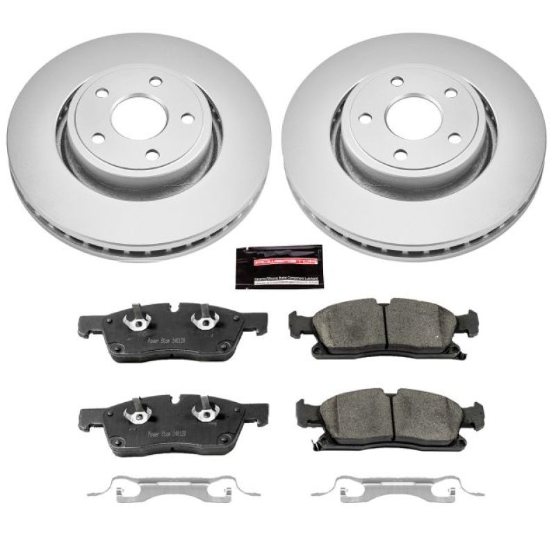 Power Stop 13-16 Dodge Durango Front Z17 Evolution Geomet Coated Brake Kit Brake Kits - Performance Blank PowerStop