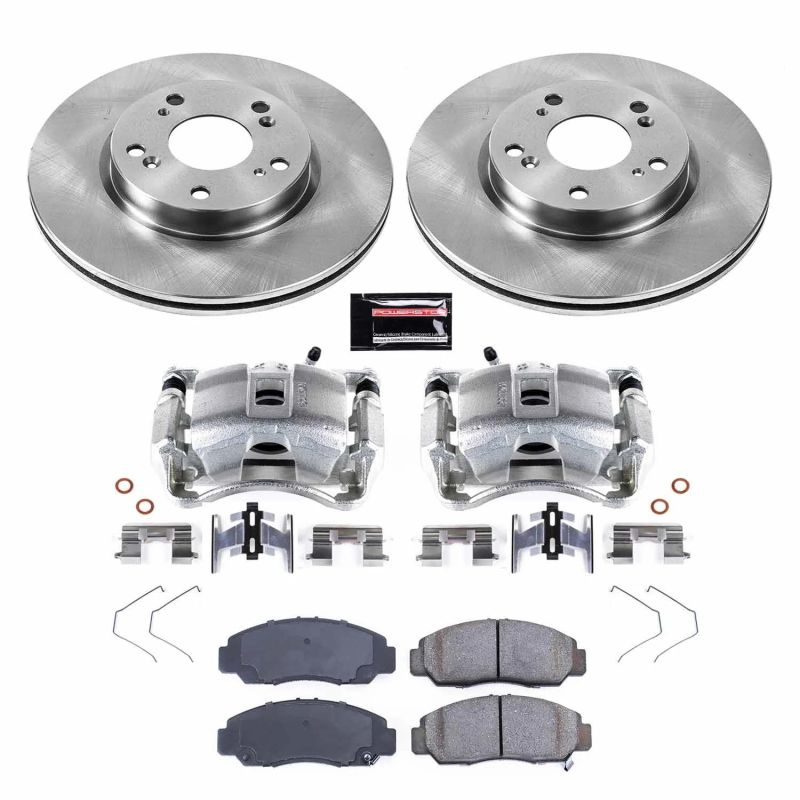 Power Stop 12-15 Honda Civic Front Autospecialty Brake Kit w/Calipers Brake Kits - OE PowerStop