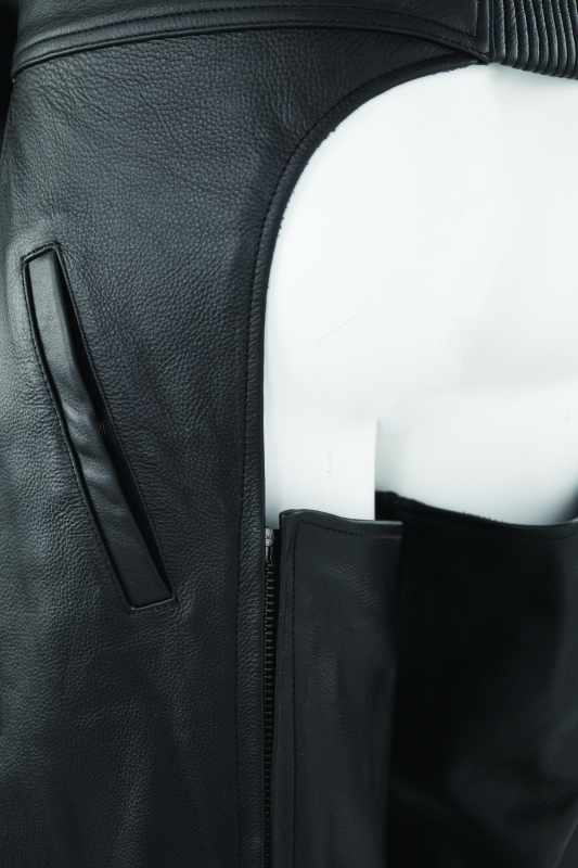 Kuryakyn Leather By River Road Plains Leather Chaps Black - Large Pants Kuryakyn