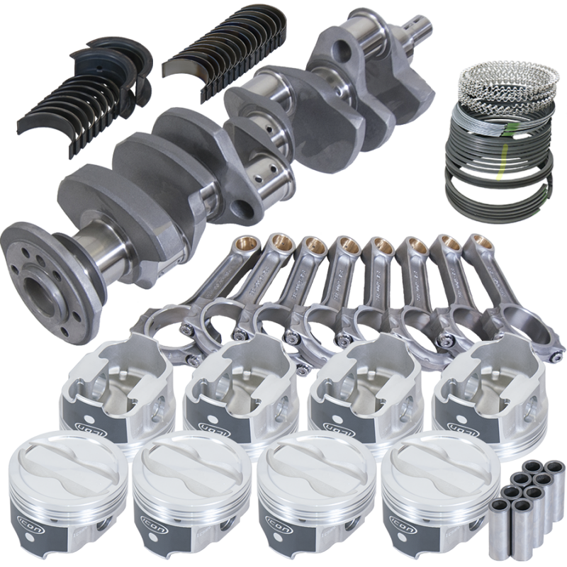 Eagle Chevy LT1 350 1Pc 3.750in Crank 5.700in I-Beam Rods -18cc 4.060in Pistons Rotating Assembly Rotating Assemblies Eagle