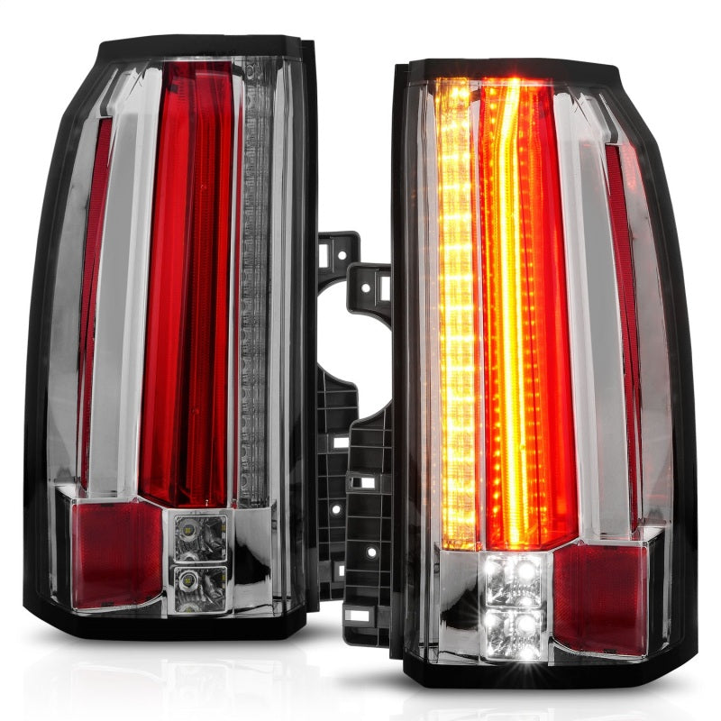 ANZO 2015-2017 GMC Yukon/Yukon XL LED Taillights Chrome Tail Lights ANZO