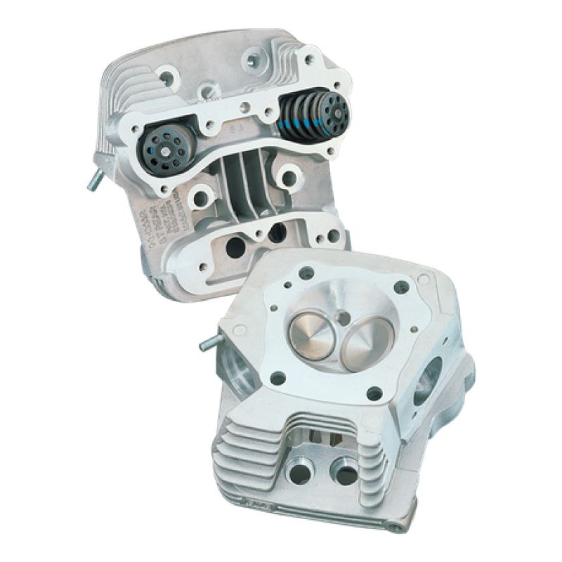 S&S Cycle 84-99 BT 83cc Cylinder Head Kit For S&S 4in Bore - Natural Aluminum Finish Heads S&S Cycle