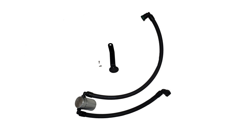 J&amp;L 2024-2025 Ford Mustang 5.0L Oil Separator 3.0 PCV Side - Clear Anodized Oil Separators J&L