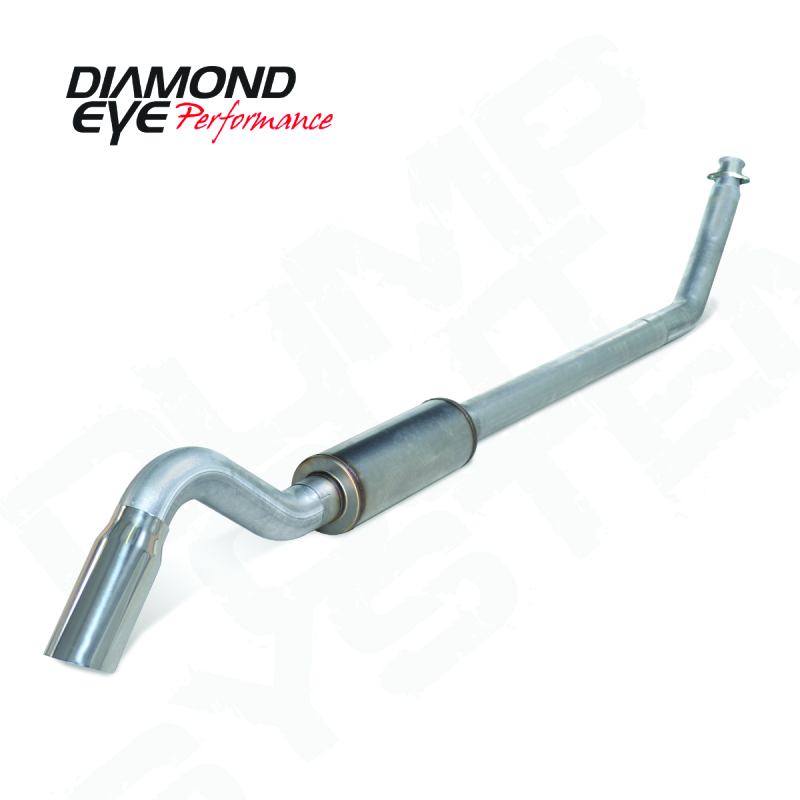 Diamond Eye KIT 4in TB HX40 DWNP 221040 SGL AL 94-02 CUMMINS 5 9L NO WARRANTY ON FITTMENT-CSTM KIT Turbo Back Diamond Eye Performance