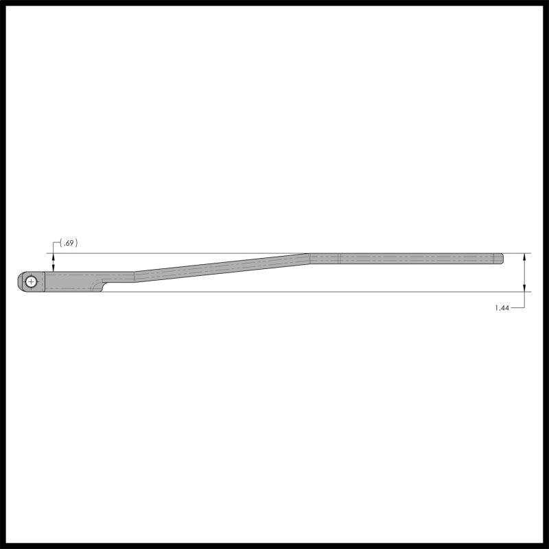 RockJock Antirock Forged Chromoly Sway Bar Arms (18in Long x 25 Spline .69in Offset) Sway Bars RockJock