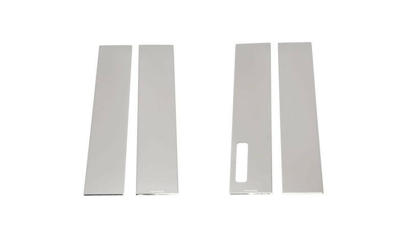 Putco 17-20 Ford SuperDuty - Crew Cab / SuperCab - w/Keypad Stainless Steel Pillar Posts Classic Exterior Trim Putco