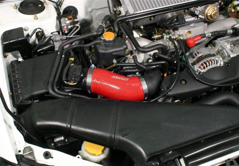 PERRIN 02-07 Subaru WRX/STi AFTA-MAF Intake Tube Air-Box to Inlet Hose - Red Air Boxes Perrin Performance