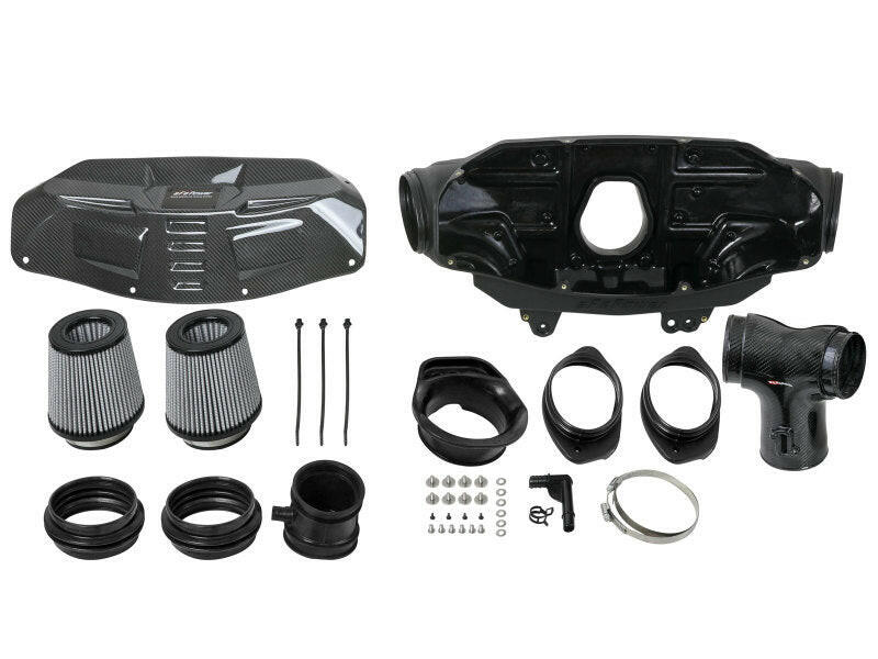 aFe 2020 Corvette C8 Black Series Carbon Fiber Cold Air Intake System With Pro DRY S Filters Cold Air Intakes aFe