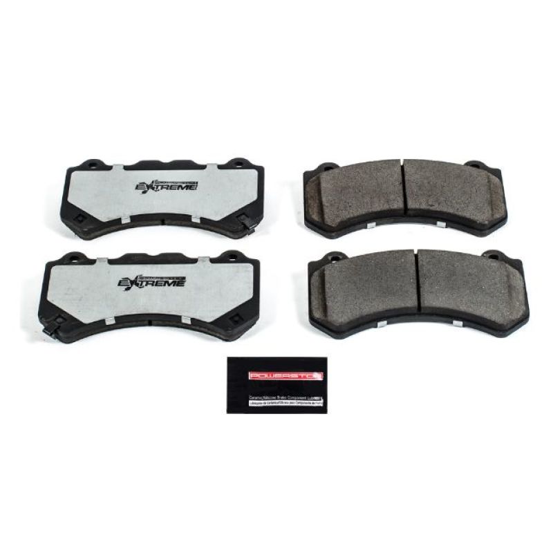 Power Stop 09-18 Nissan GT-R Front Z26 Extreme Street Brake Pads w/Hardware Brake Pads - Performance PowerStop
