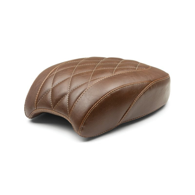 Mustang 18-21 Harley Street Bob Wide Tripper Passenger Seat Diamond Stitch - Brown Passenger Motorcycle Seats Mustang Motorcycle