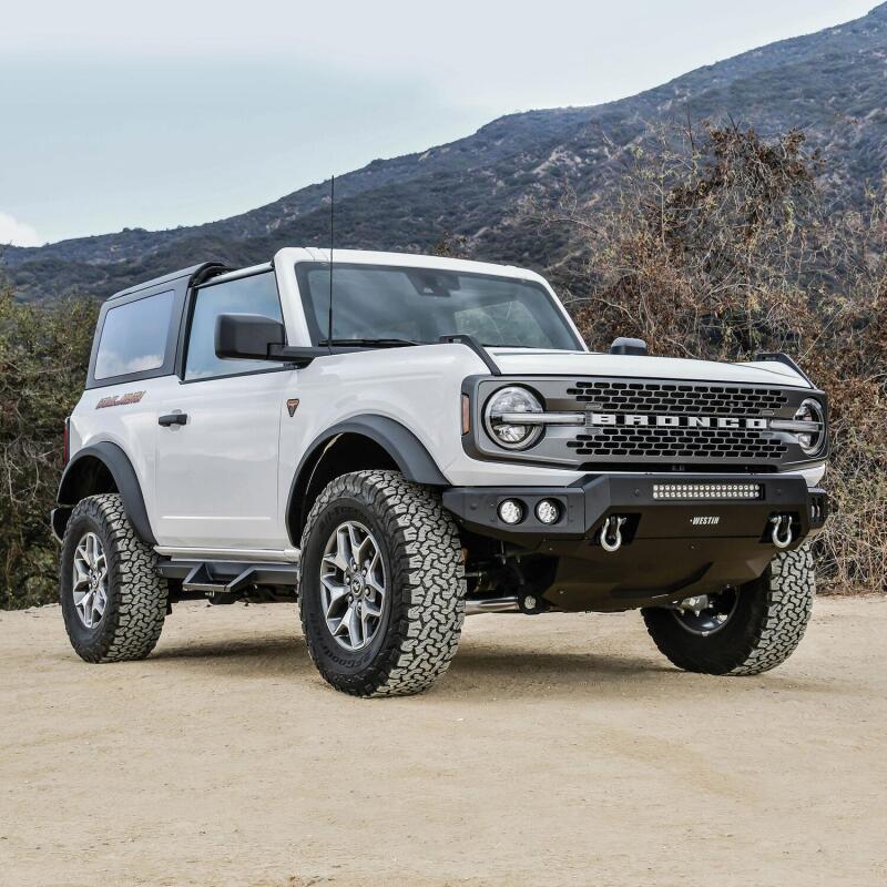 Westin 21-25 Ford Bronco Pro-Mod Front Bumper - Textured Black Bumpers - Steel Westin