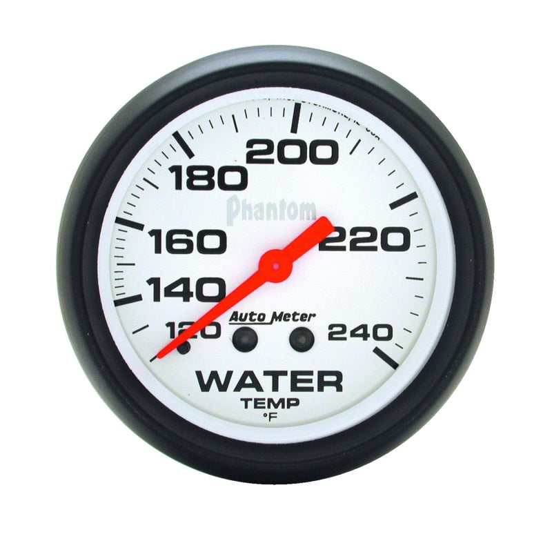 Autometer Phantom 66mm 120-240 Deg F Mechanical Water Temperature Gauge Gauges AutoMeter