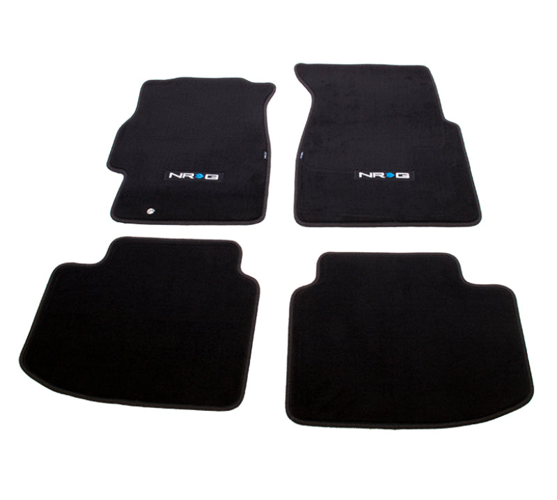NRG Floor Mats - 96-00 Honda Civic 2DR & 3DR (EK9 Logo) - 4pc. Floor Mats Carpeted NRG