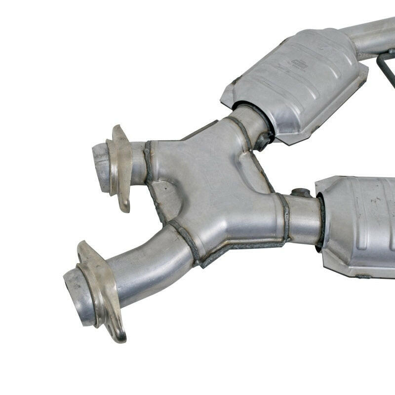 BBK 96-98 Mustang 4.6 GT High Flow X Pipe With Catalytic Converters - 2-1/2 Catback BBK