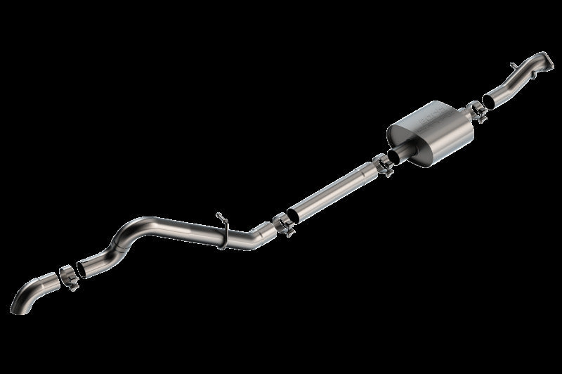 Borla 21-22 Ford Bronco 2.3L 2DR/4DR T-304 Stainless Steel Cat-Back S-Type Exhaust - Brushed Catback Borla