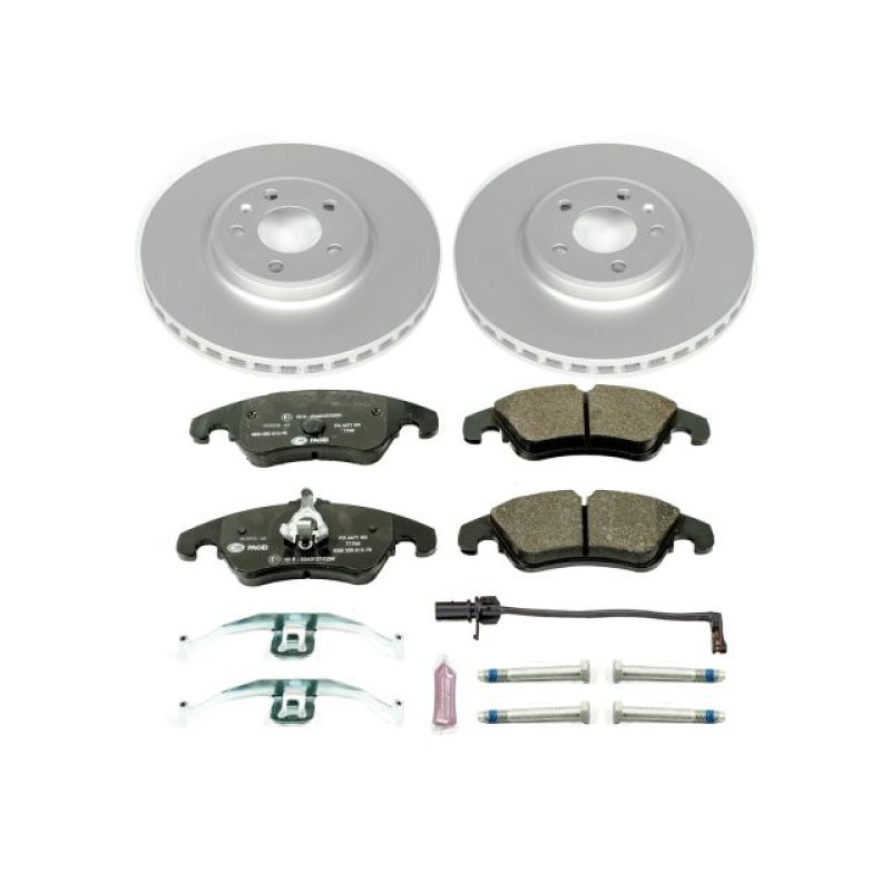 Power Stop 09-11 Audi A4 Front Euro-Stop Brake Kit Brake Kits - OE PowerStop
