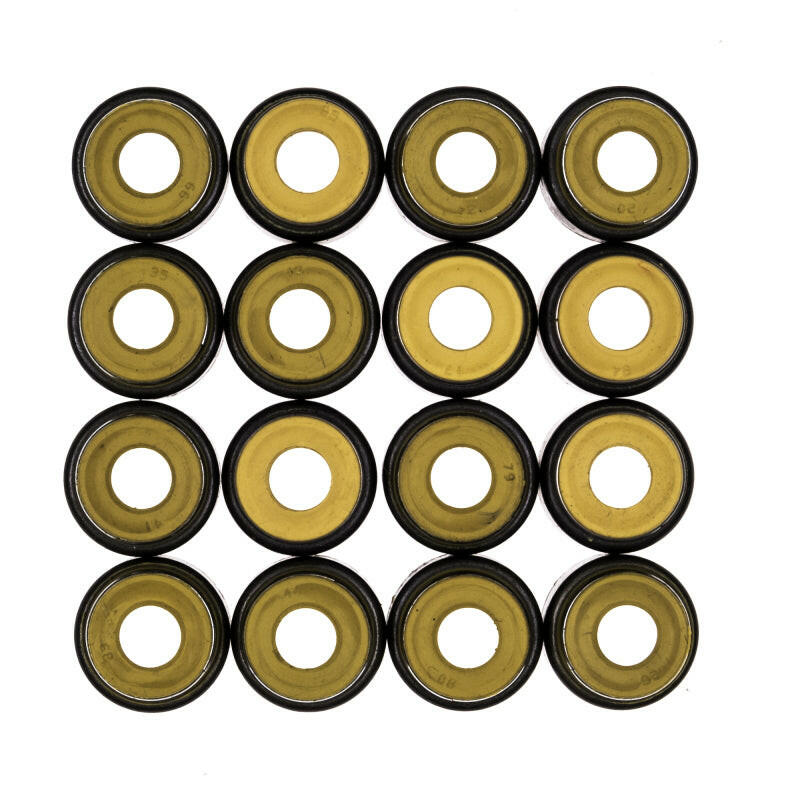 Cometic .265in x .500in x .555in x .645in Metal Jacket Valve Stem Seal - Yellow - 16 Pack Valve Seals Cometic Gasket