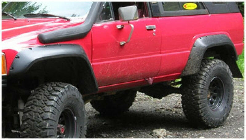 Bushwacker 84-88 Toyota Cutout Style Flares 2pc - Black Fender Flares Bushwacker