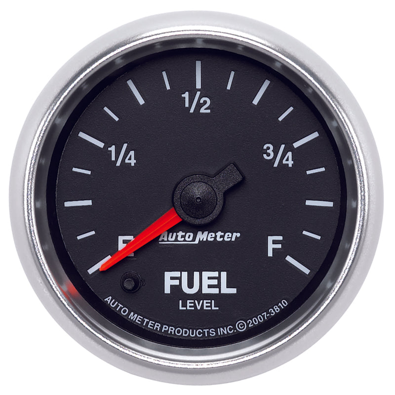 Autometer GS 2 1/16in. 0-280 Ohms Fuel Level Gauge - Stepper Motor Gauges AutoMeter