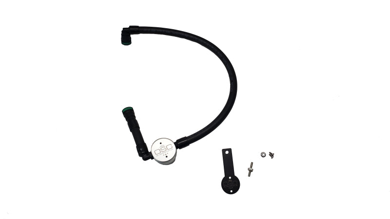 J&amp;L 16-25 Dodge Durango / Jeep Grand Cherokee 3.6L Oil Separator 3.0 Passenger Side - Clear Anod Oil Separators J&L