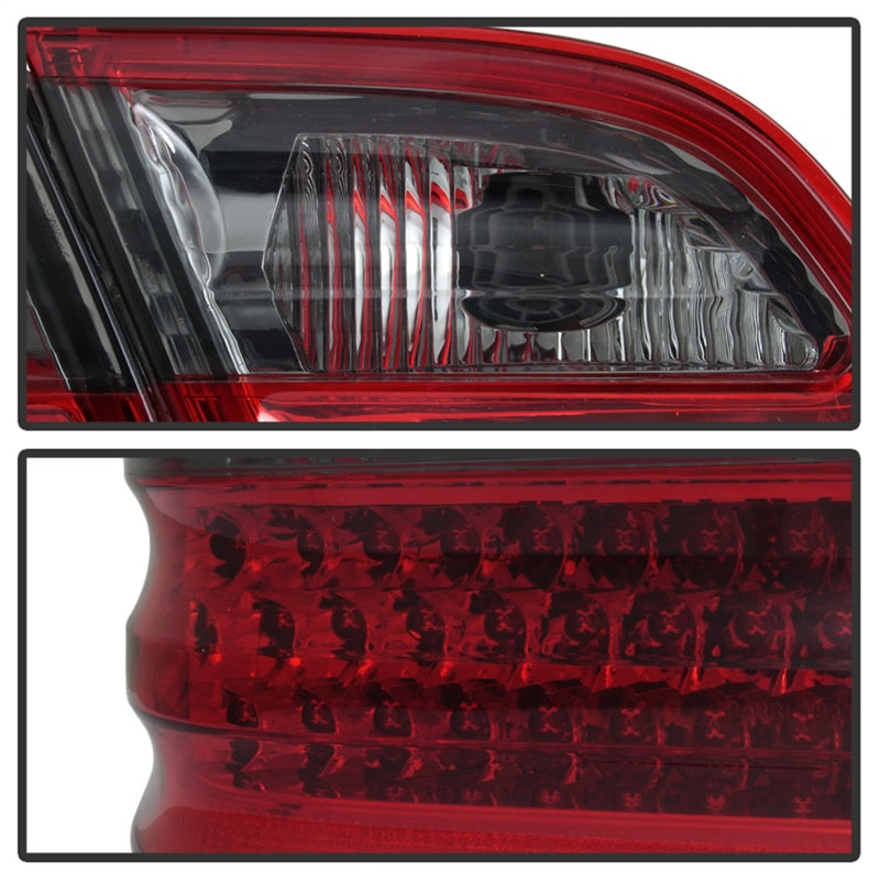 xTune Mercedes Benz W210 E-Class 96-02 LED Tail Lights Red Smoke ALT-CL-MBW210-LED-RSM Tail Lights SPYDER