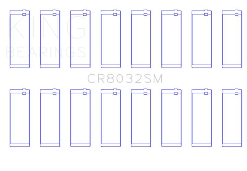 King Engine Bearings Chrysler 345/ 370 16V (Size 0.75) Connecting Rod Bearing Set Bearings King Engine Bearings
