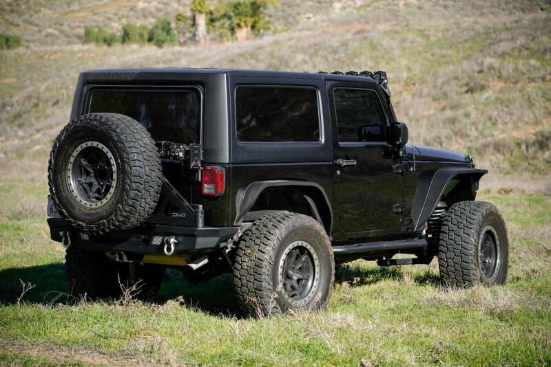 DV8 07-18 Jeep Wrangler (JK) Tire Carrier for MTO Bumper Chase Racks DV8 Offroad