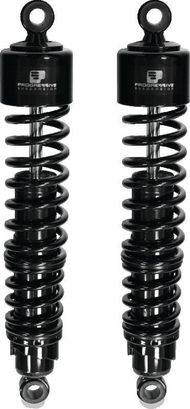 Progressive Harley 413 Series Shocks 15.0in - Black Shocks and Struts Progressive