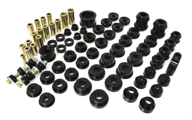 Energy Suspension 92-95 Honda Civic/CRX / 93-97 Honda Del Sol (including VTEC) Black Hyper-Flex Mast Bushings - Full Vehicle Kits Energy Suspension